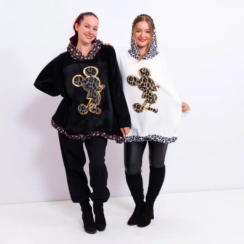 Ovesized KapuzenSweater Mickey, White |Gr. UNI 36-48+|, Anr.: 4131 – Bild 5