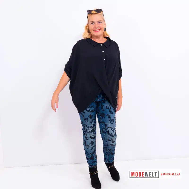 Blusenshirt Black Twist  |Gr. UNI 38-48+|, Anr.: 4149 – Bild 2