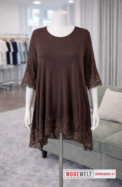 UnderSweety Nougat mit Spitzenärmel |Gr. UNI 40-48|, Anr.: 4163