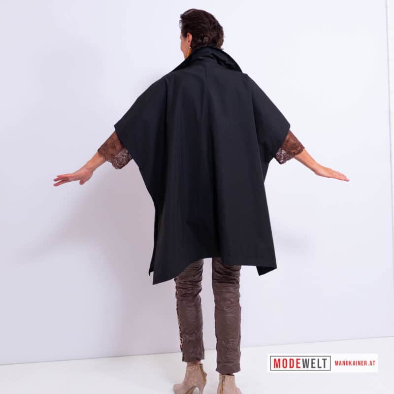 TrenchPoncho Lea Noir |Gr. UNI 36-48+|, Anr.: 4165 – Bild 4