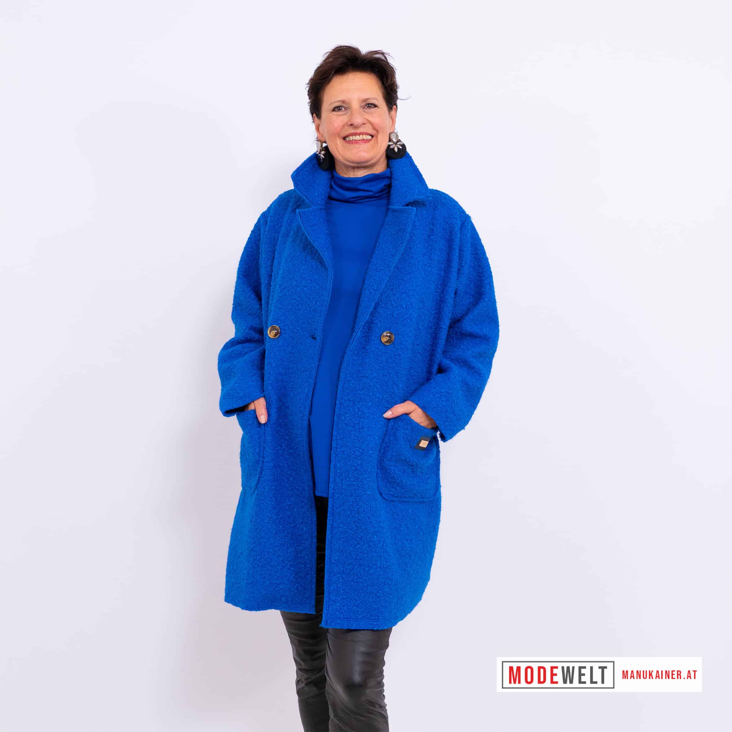 Boucle Jacke Blue Royal |Gr. UNI 40-48|, Anr.: 4168 – Bild 2
