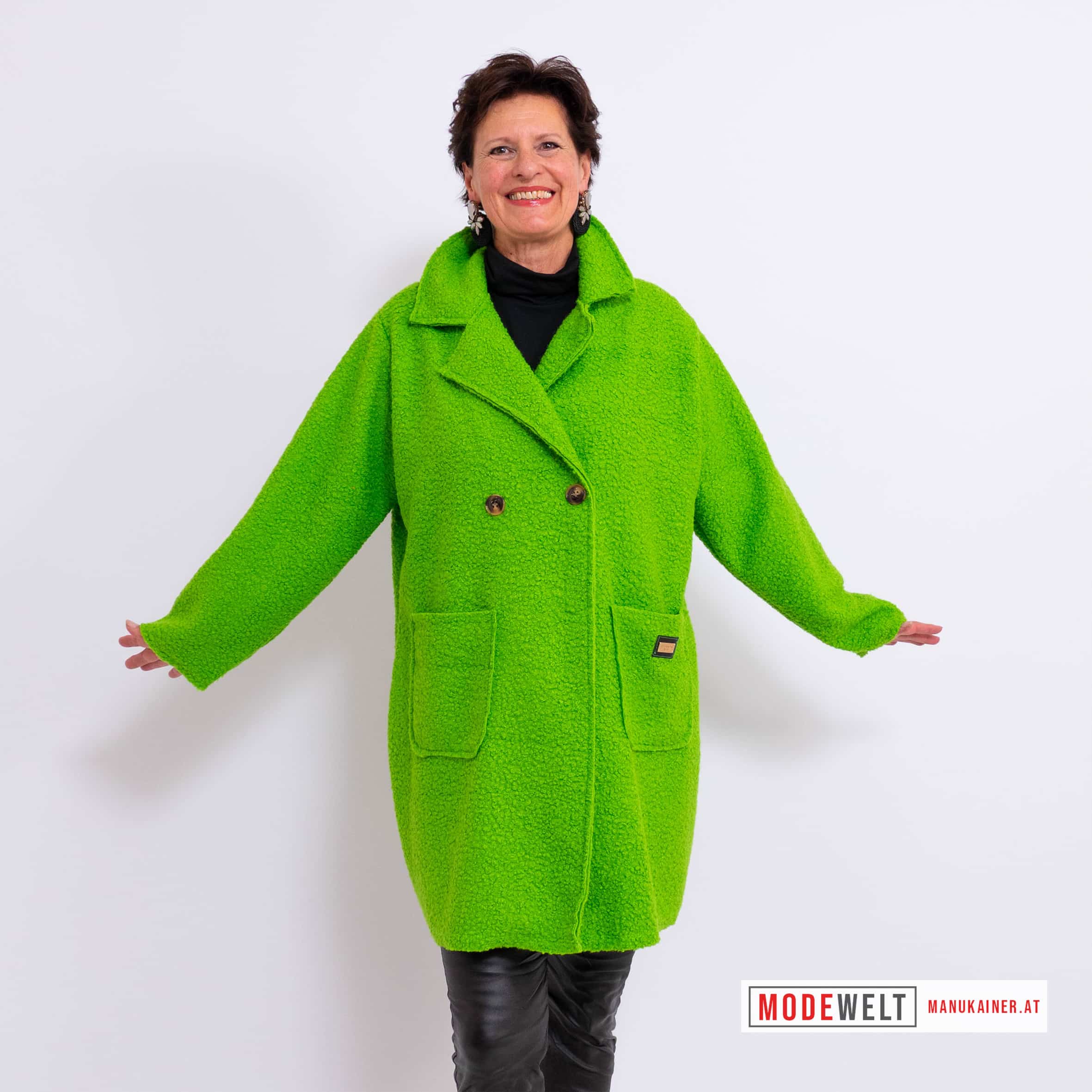 Boucle Jacke Green |Gr. UNI 40-48|, Anr.: 4170 – Bild 2
