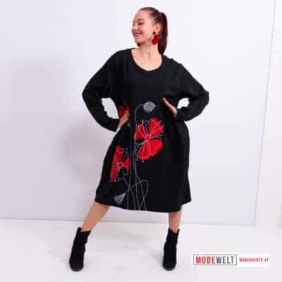 TunikaKleid Red Bloom |Gr. UNI 36-46|, Anr.: 4171