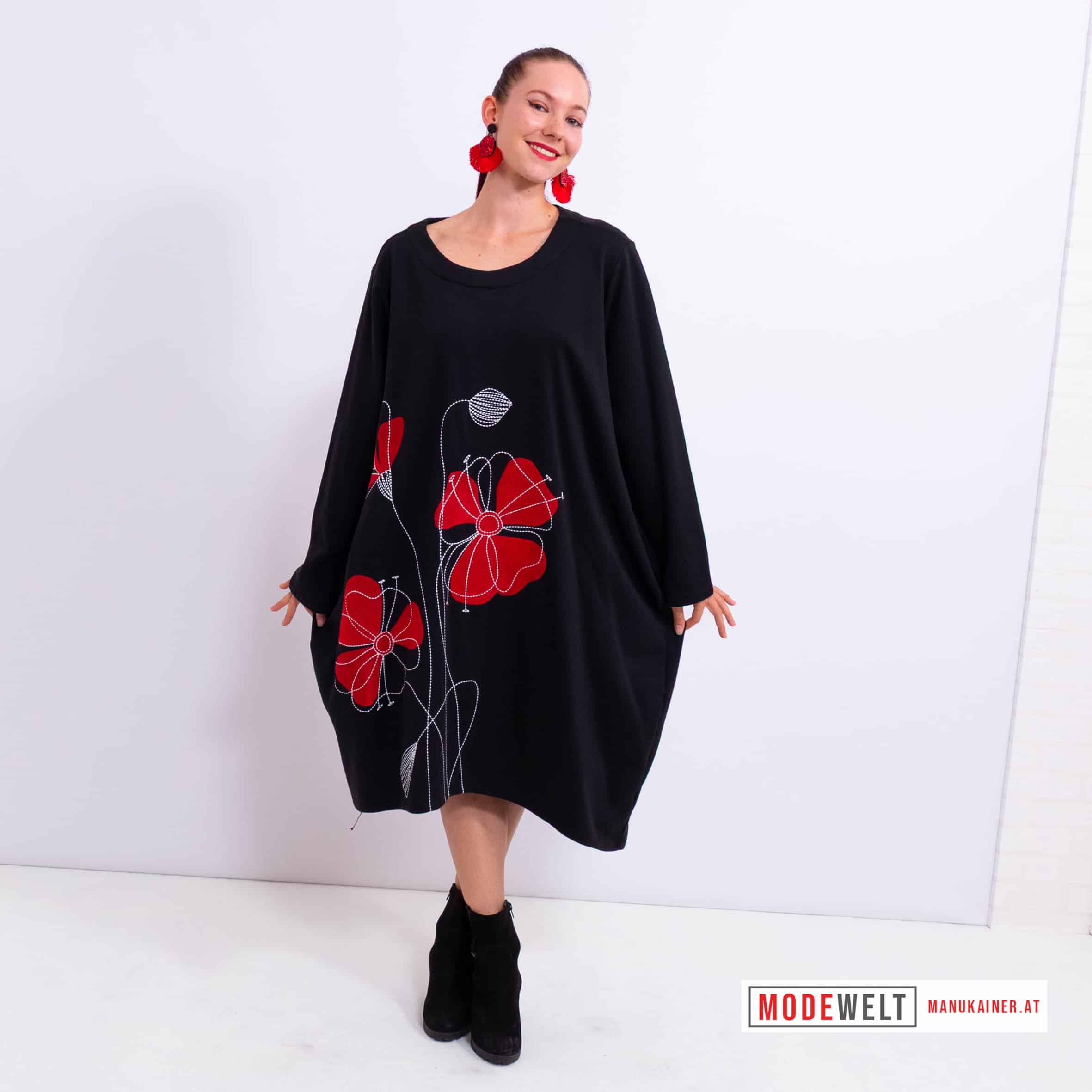 TunikaKleid Red Bloom |Gr. UNI 36-46|, Anr.: 4171 – Bild 2