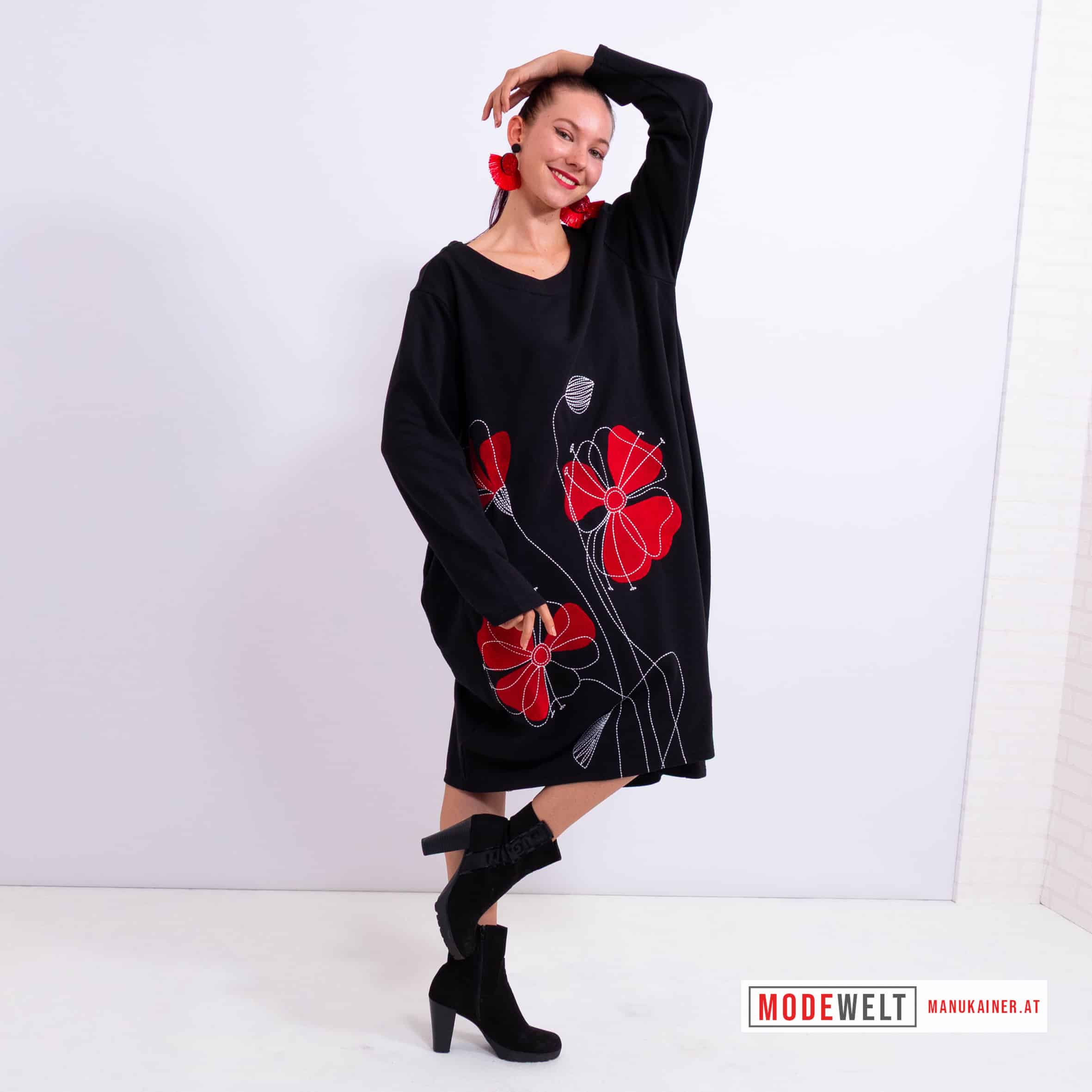 TunikaKleid Red Bloom |Gr. UNI 36-46|, Anr.: 4171 – Bild 5