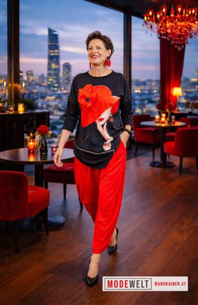 Ladies Sweater Red Diva |Gr. UNI 38-48|, Anr.: 4172