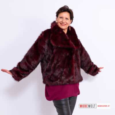 PelzchenJacke Cherie Bordeaux |Gr. UNI 38-44|, Anr.: 4175