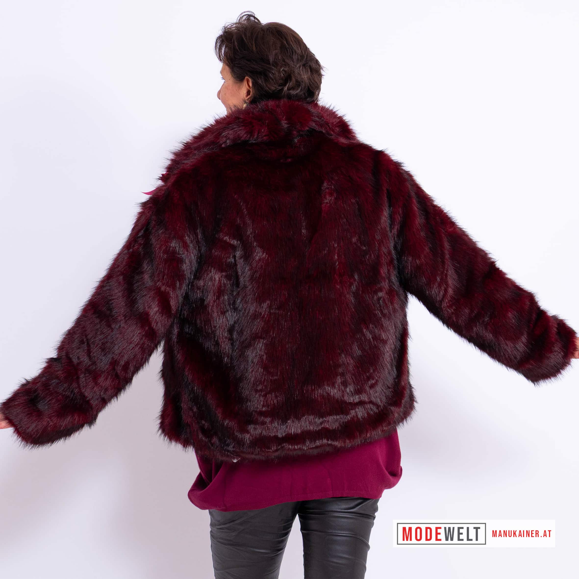 PelzchenJacke Cherie Bordeaux |Gr. UNI 38-44|, Anr.: 4175 – Bild 4