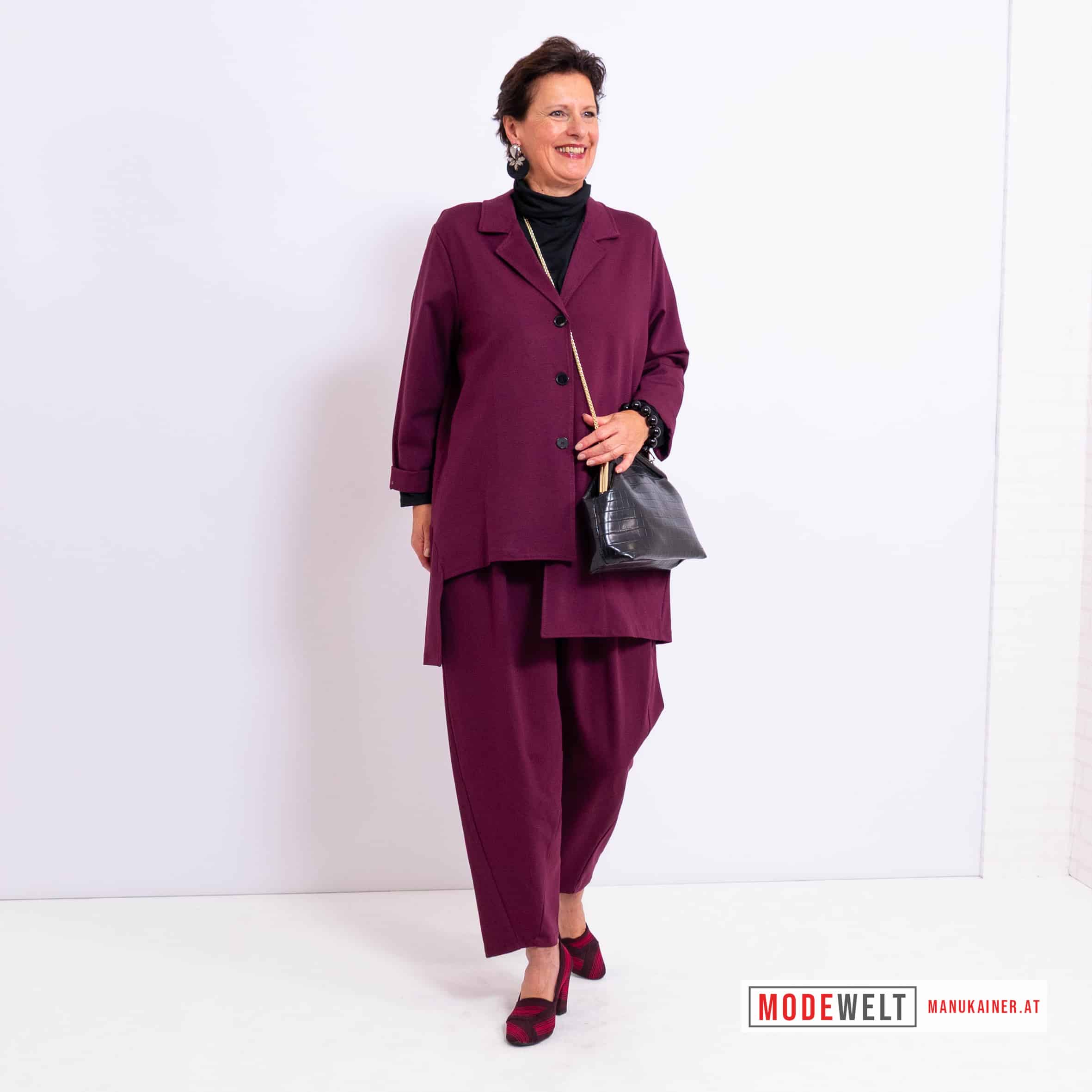 BlazerJacke Business Chic Bordeaux |Gr. UNI 38-44/46|, Anr.: 4176 – Bild 3