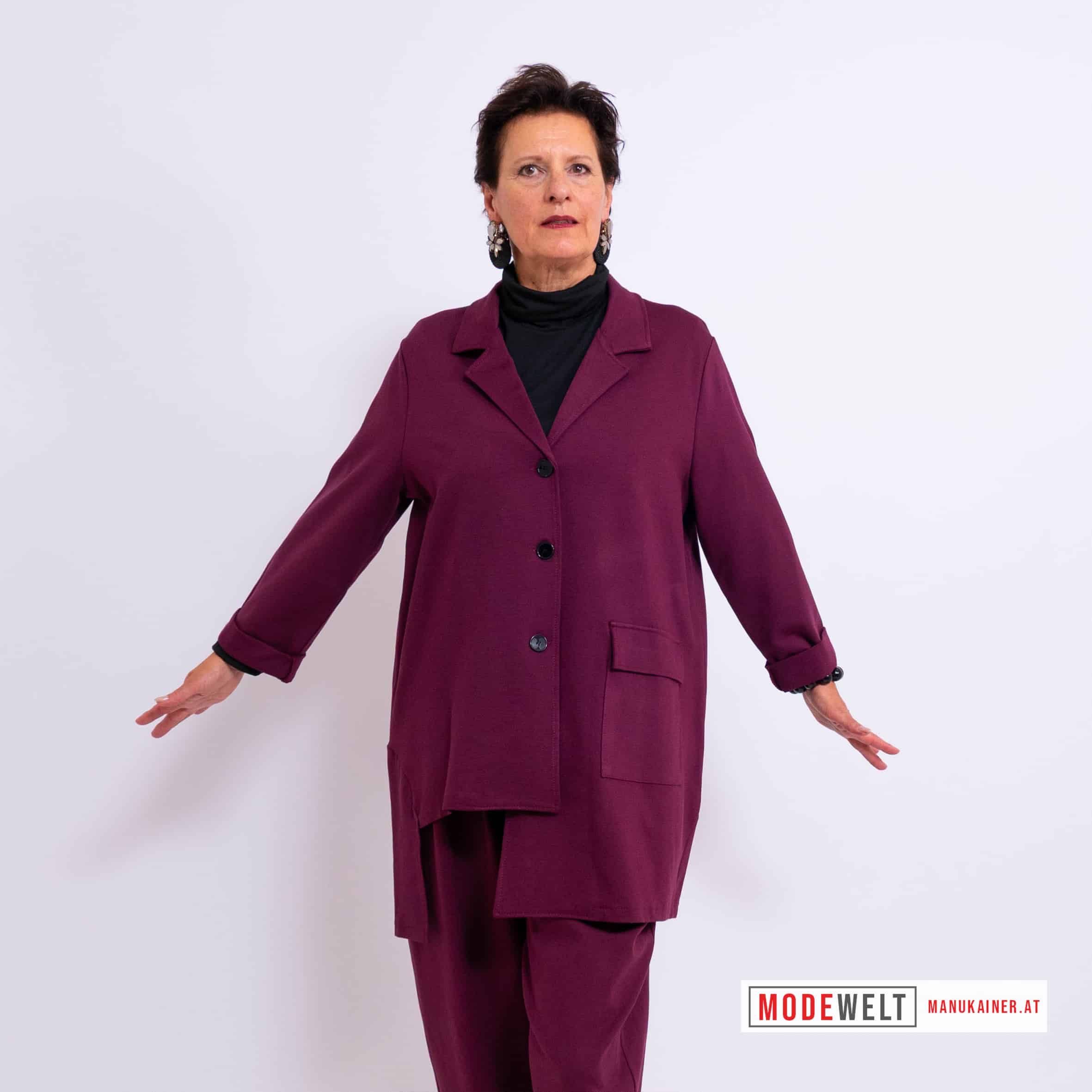 BlazerJacke Business Chic Bordeaux |Gr. UNI 38-44/46|, Anr.: 4176 – Bild 6