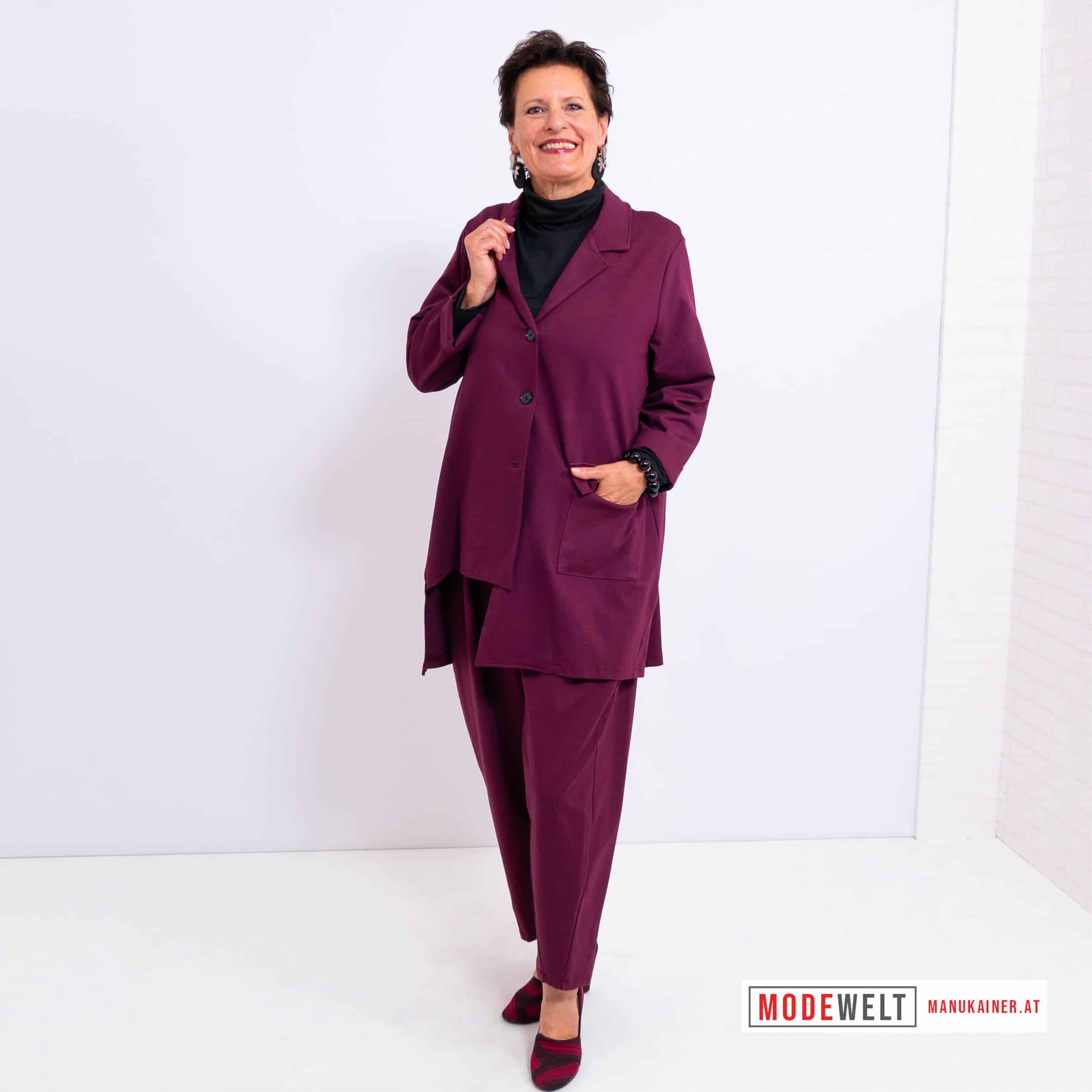 BlazerJacke Business Chic Bordeaux |Gr. UNI 38-44/46|, Anr.: 4176 – Bild 7