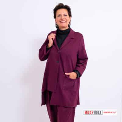 BlazerJacke Business Chic Bordeaux |Gr. UNI 38-44/46|, Anr.: 4176