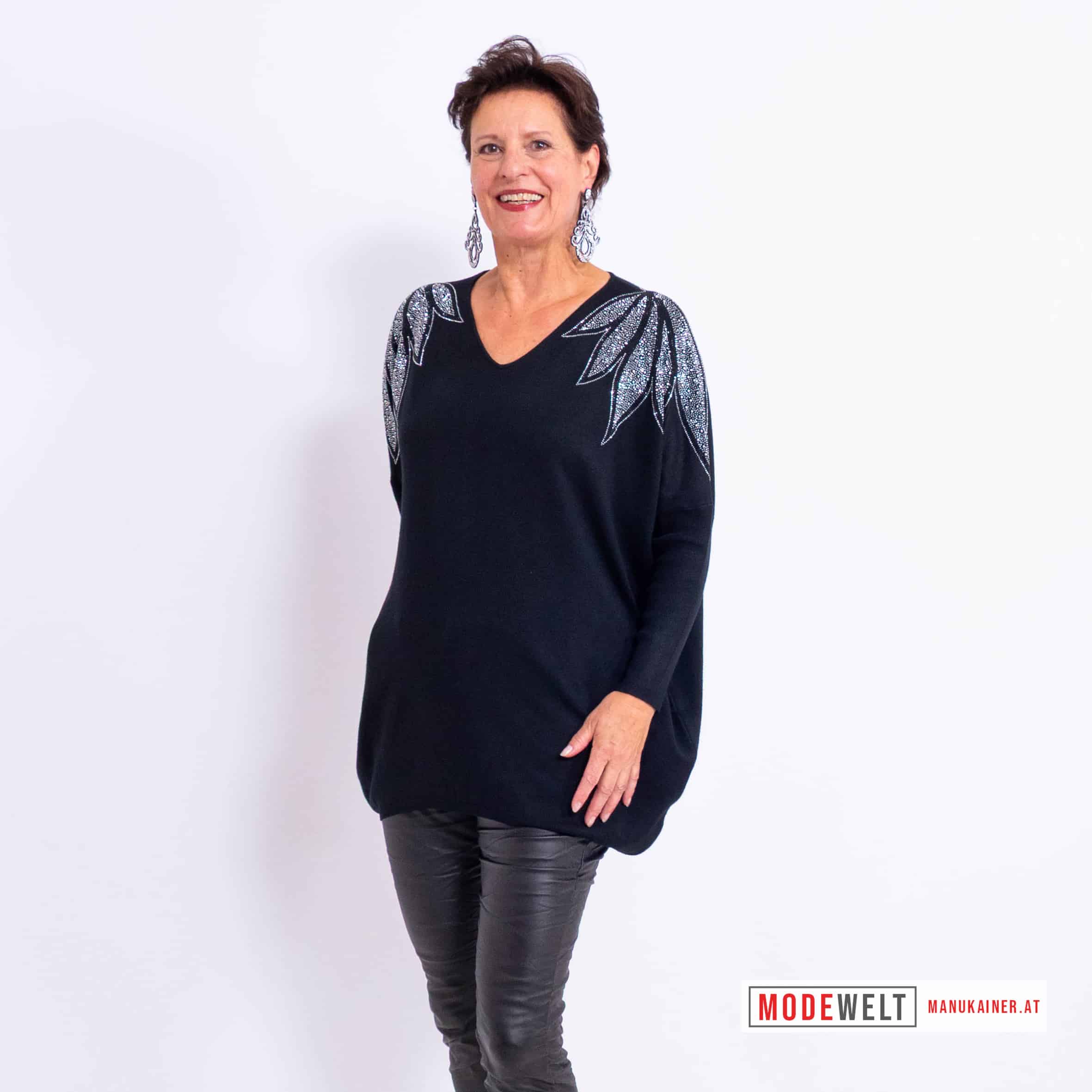 Glitter Pulli Glamour Royal |Gr. UNI 38-48|, Anr.: 4184