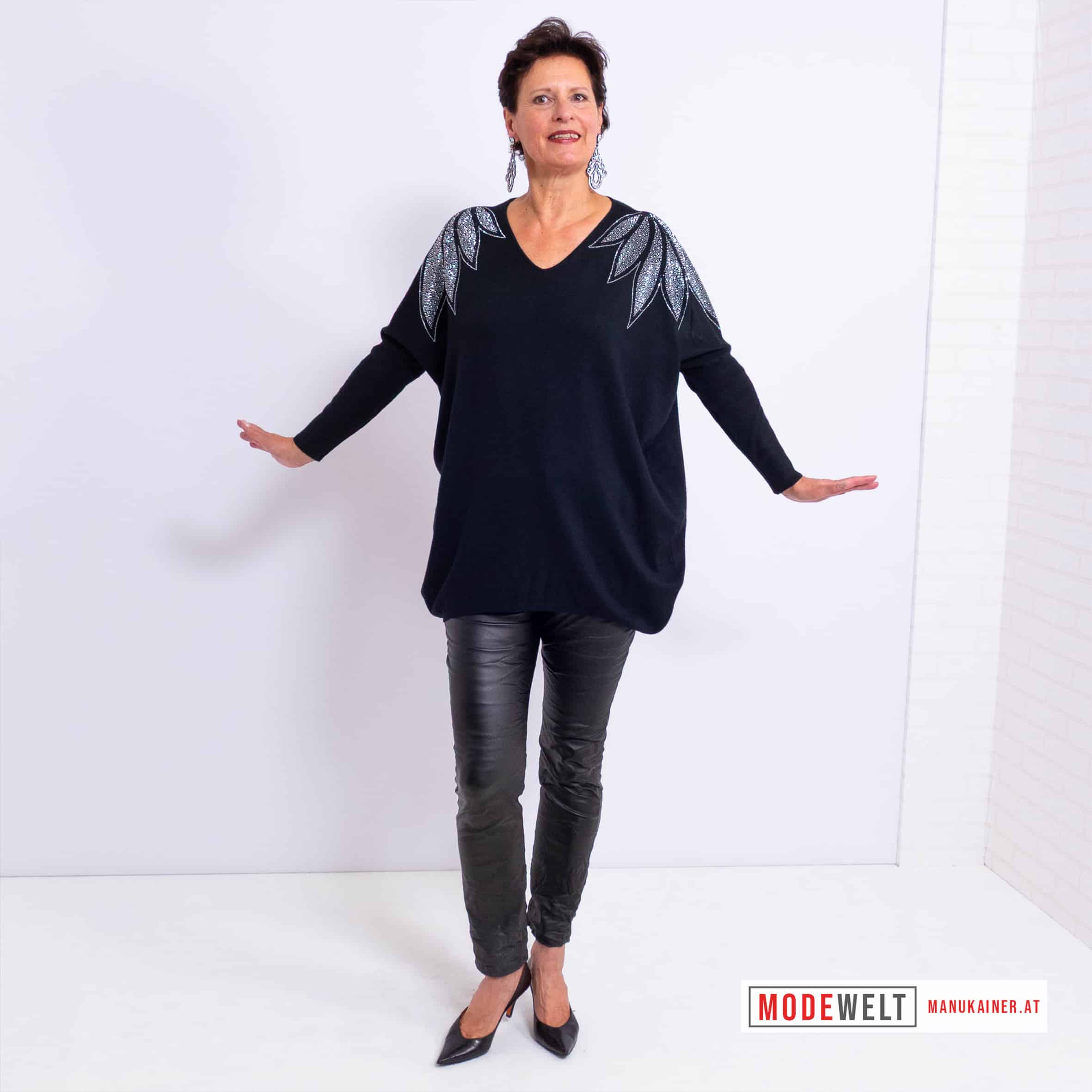 Glitter Pulli Glamour Royal |Gr. UNI 38-48|, Anr.: 4184 – Bild 3