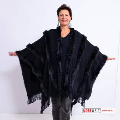 EdelPoncho Black Luxe Dream |Gr. UNI 36-48+|, Anr.: 4185
