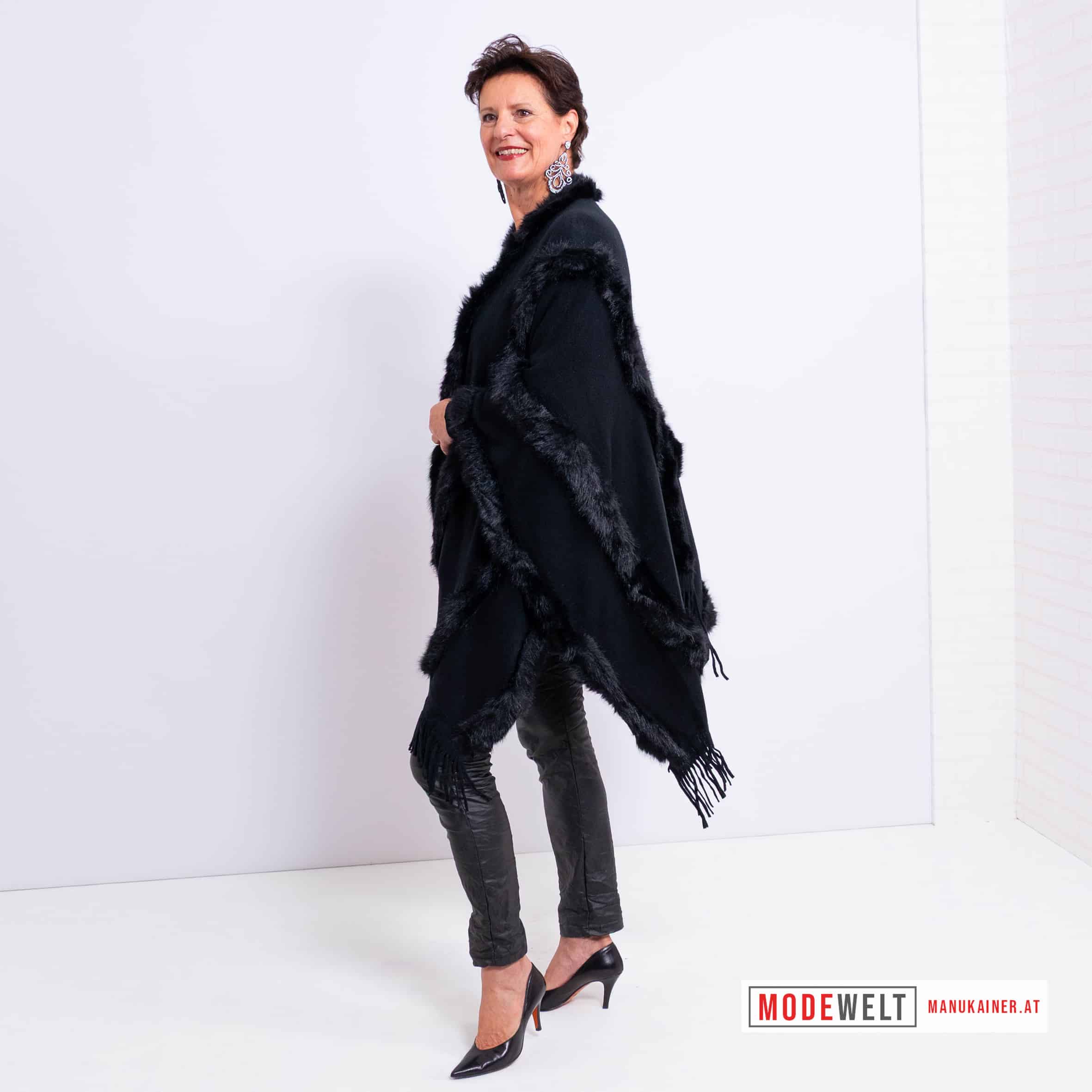 EdelPoncho Black Luxe Dream |Gr. UNI 36-48+|, Anr.: 4185 – Bild 3