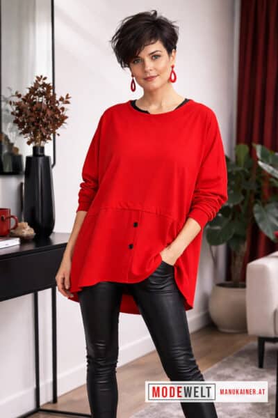 SweaterShirt Cindy Red |Gr. UNI 38-48+|, Anr.: 4219