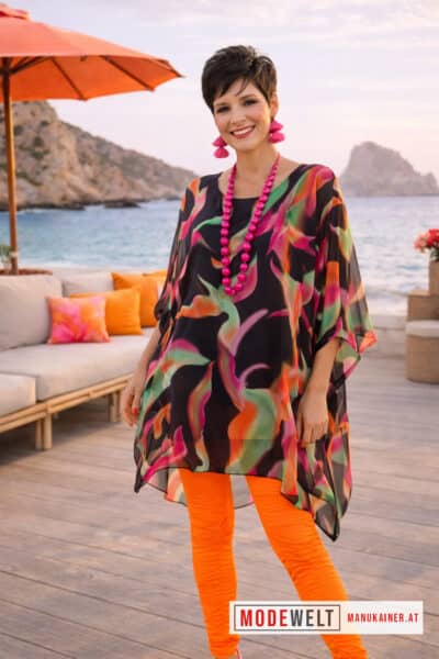SeidenfeelTunika Sunset Flow |Gr. UNI 40-48+|, Anr.: 4231