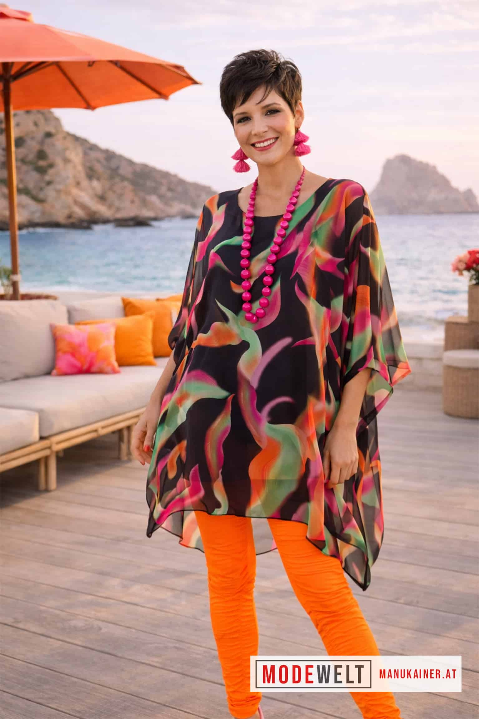 SeidenfeelTunika Sunset Flow |Gr. UNI 40-48+|, Anr.: 4231