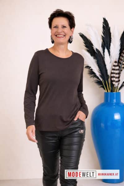 Shirt Basic Dream Longsleeve Brown |Gr. UNI 36-48|, Anr.: 4234
