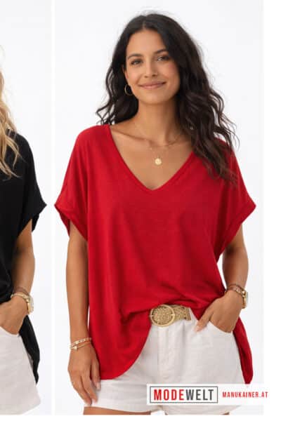 DesignShirt Eliana Red Kurzarm |Gr. UNI 38-46/48|, Anr.: 4236