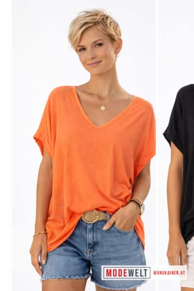 DesignShirt Eliana Orange Kurzarm |Gr. UNI 38-46/48|, Anr.: 4238