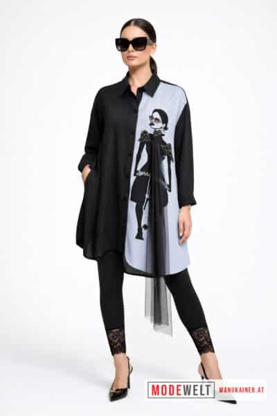 Tunikabluse Lady Glamour |Gr. UNI 38-48|, Anr.: 4239