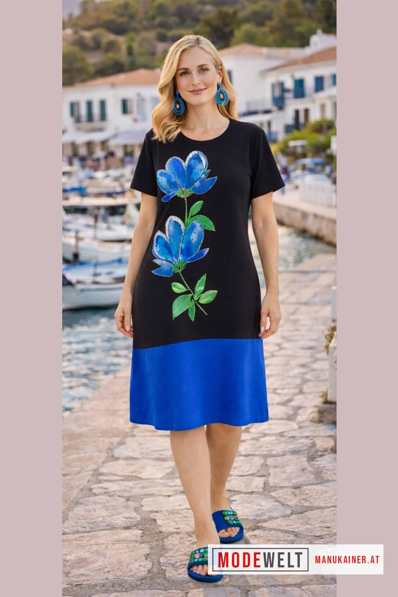 Kleid Azure Elegance |Gr. UNI 38-46|, Anr.: 4246 – Bild 2