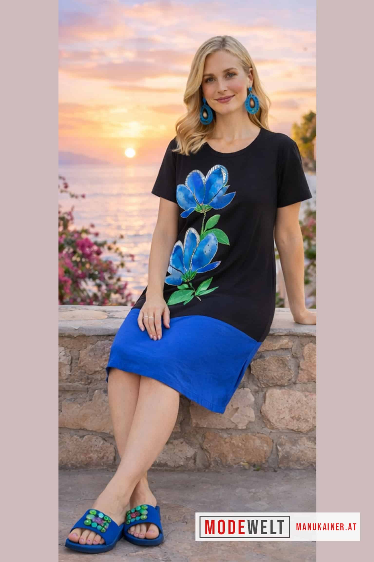 Kleid Azure Elegance |Gr. UNI 38-46|, Anr.: 4246 – Bild 6