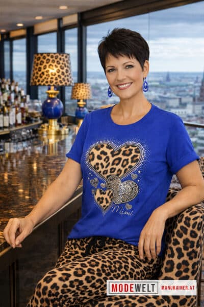 DesignShirt Leo Love Blue |Gr. UNI 34-48+|, Anr.: 4258