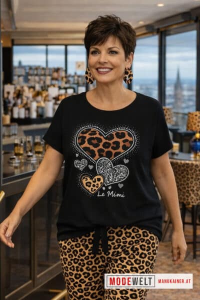 DesignShirt Leo Love Black |Gr. UNI 34-48+|, Anr.: 4259