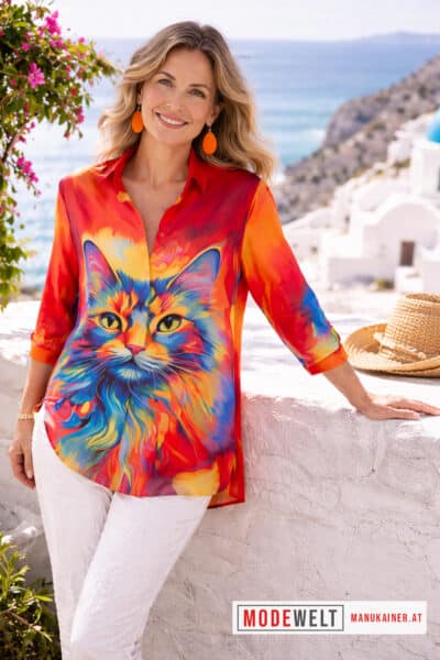 Hemdbluse Magic Cat |Gr. UNI 34-46|, Anr.: 4269