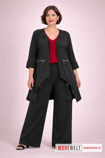 TrendJacke Mia Rosa Schwarz |Gr. 44 bis 50|, Anr.: 4273