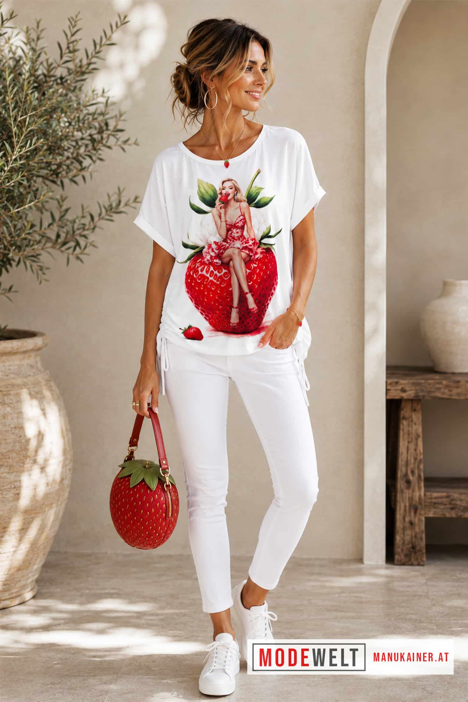 ViskoseShirt Miss Strawberry |Gr. UNI 36-46|, Anr.: 4295 – Bild 3