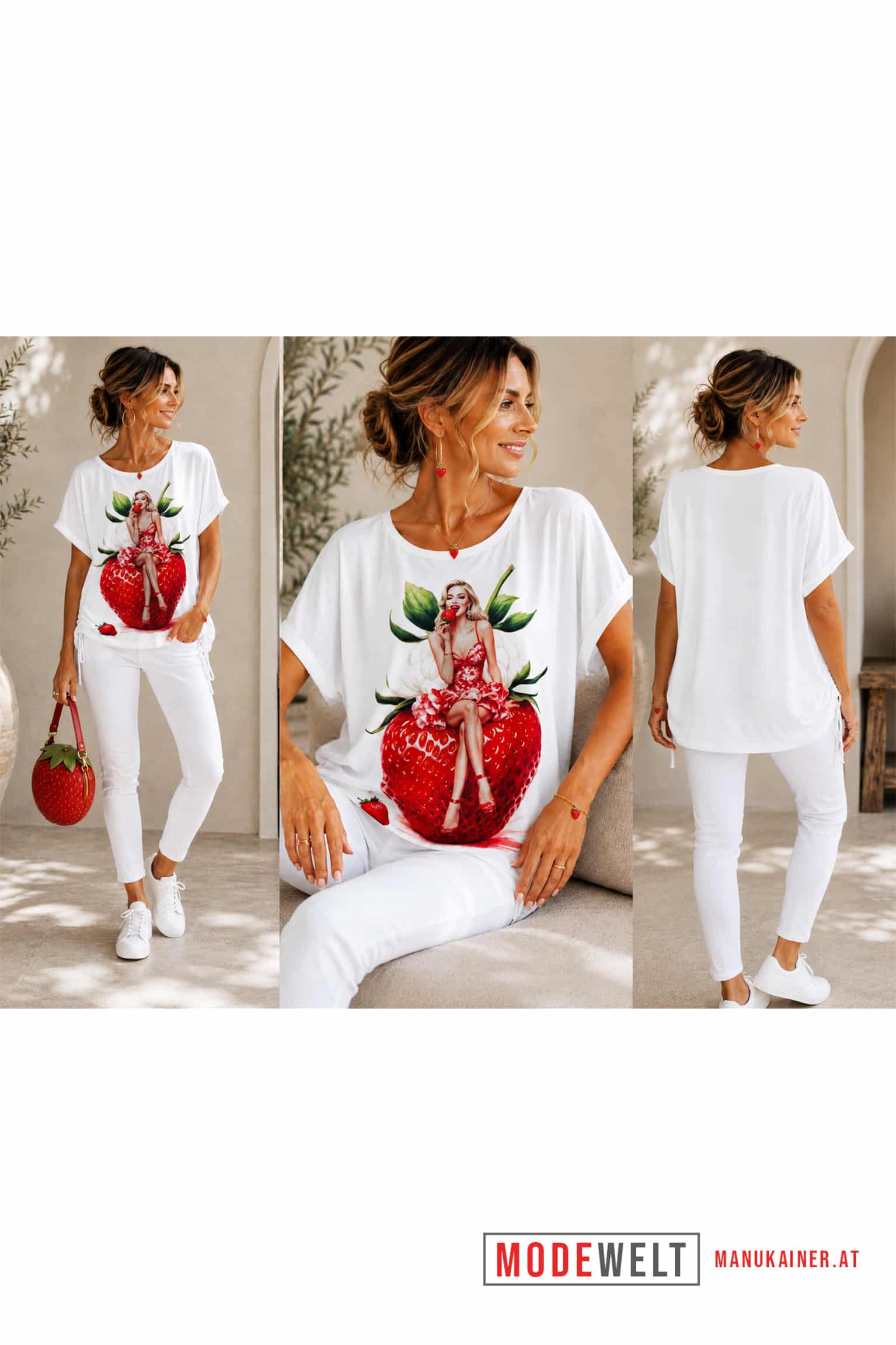 ViskoseShirt Miss Strawberry |Gr. UNI 36-46|, Anr.: 4295 – Bild 5