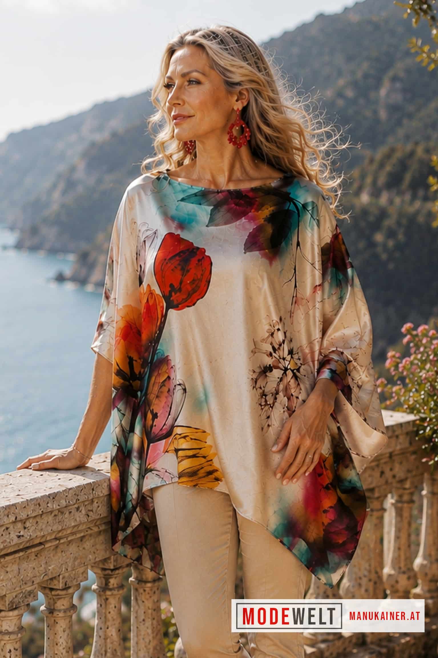 PonchoBluse "Beauty" |Gr. UNI 36-48|, Anr.: 4296
