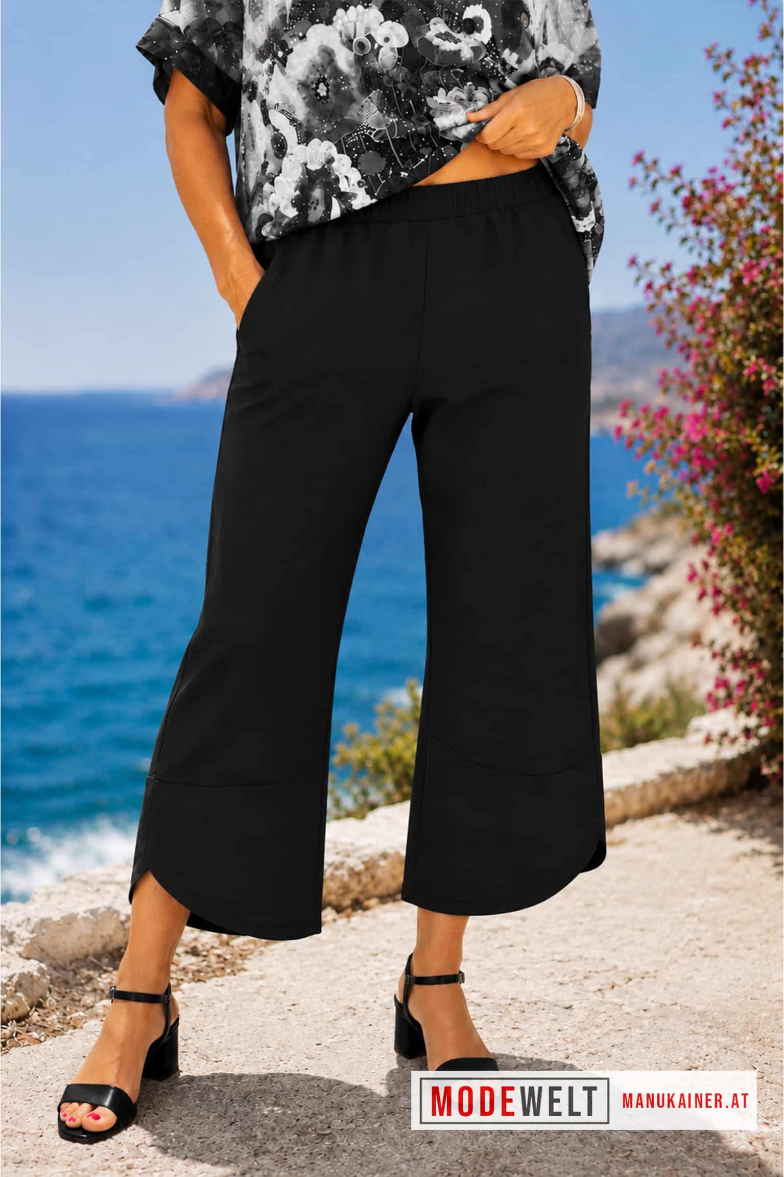 ViscoseHose Sommertraum Black |Gr. 38 bis 48+|, Anr.: 4317