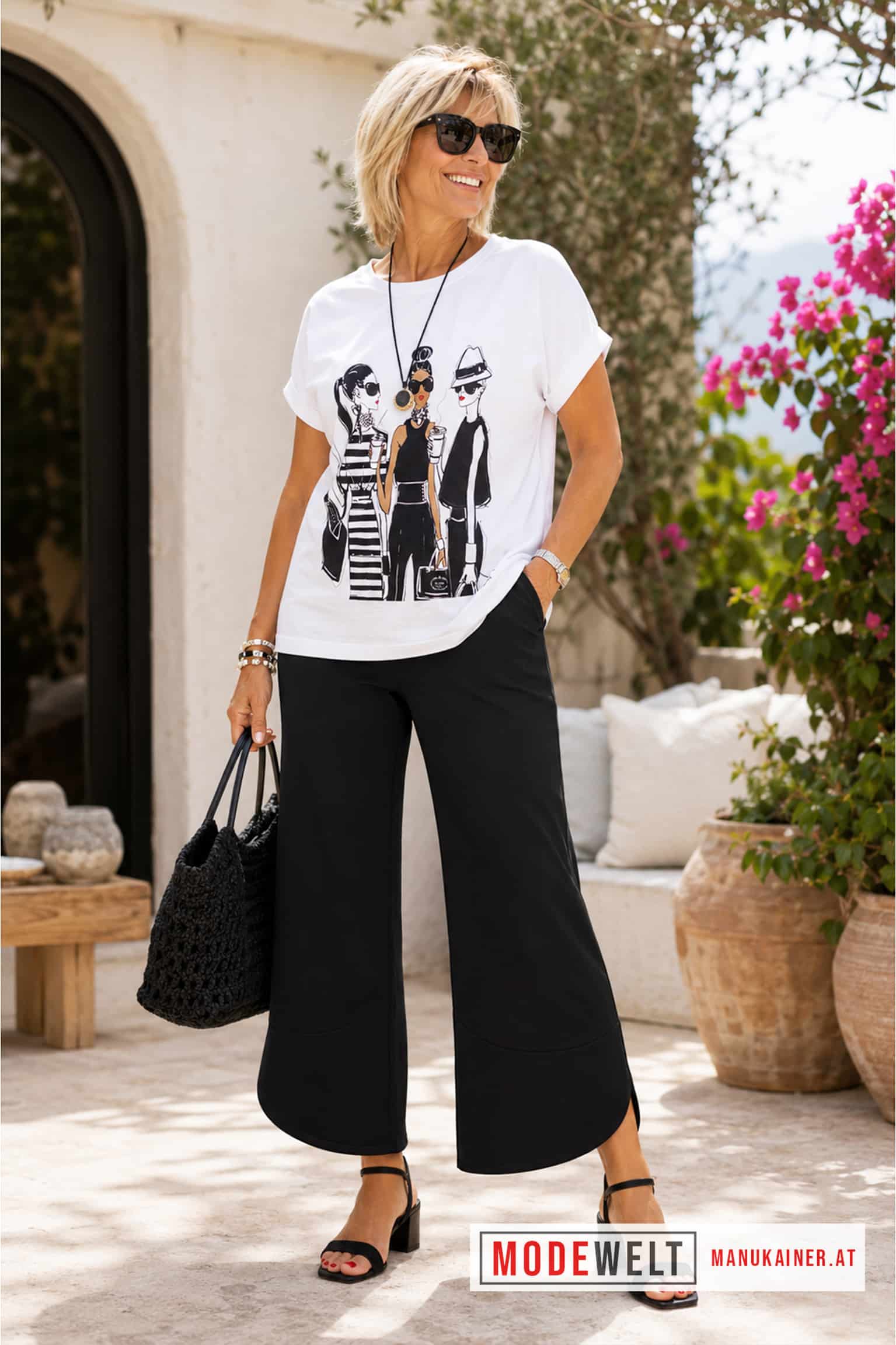 ViscoseHose Sommertraum Black |Gr. 38 bis 48+|, Anr.: 4317 – Bild 2