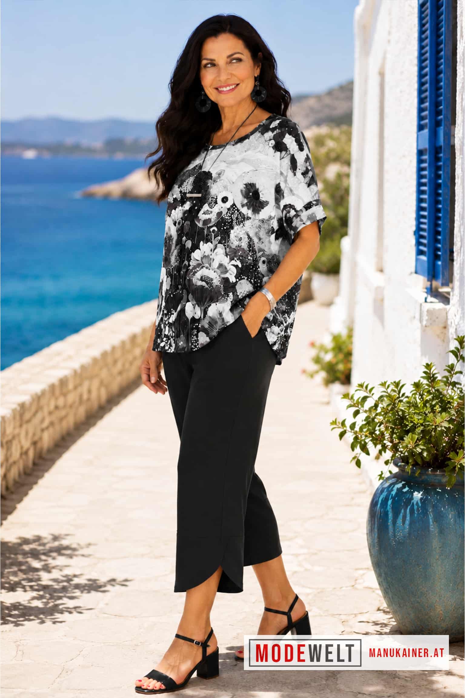 ViscoseHose Sommertraum Black |Gr. 38 bis 48+|, Anr.: 4317 – Bild 3