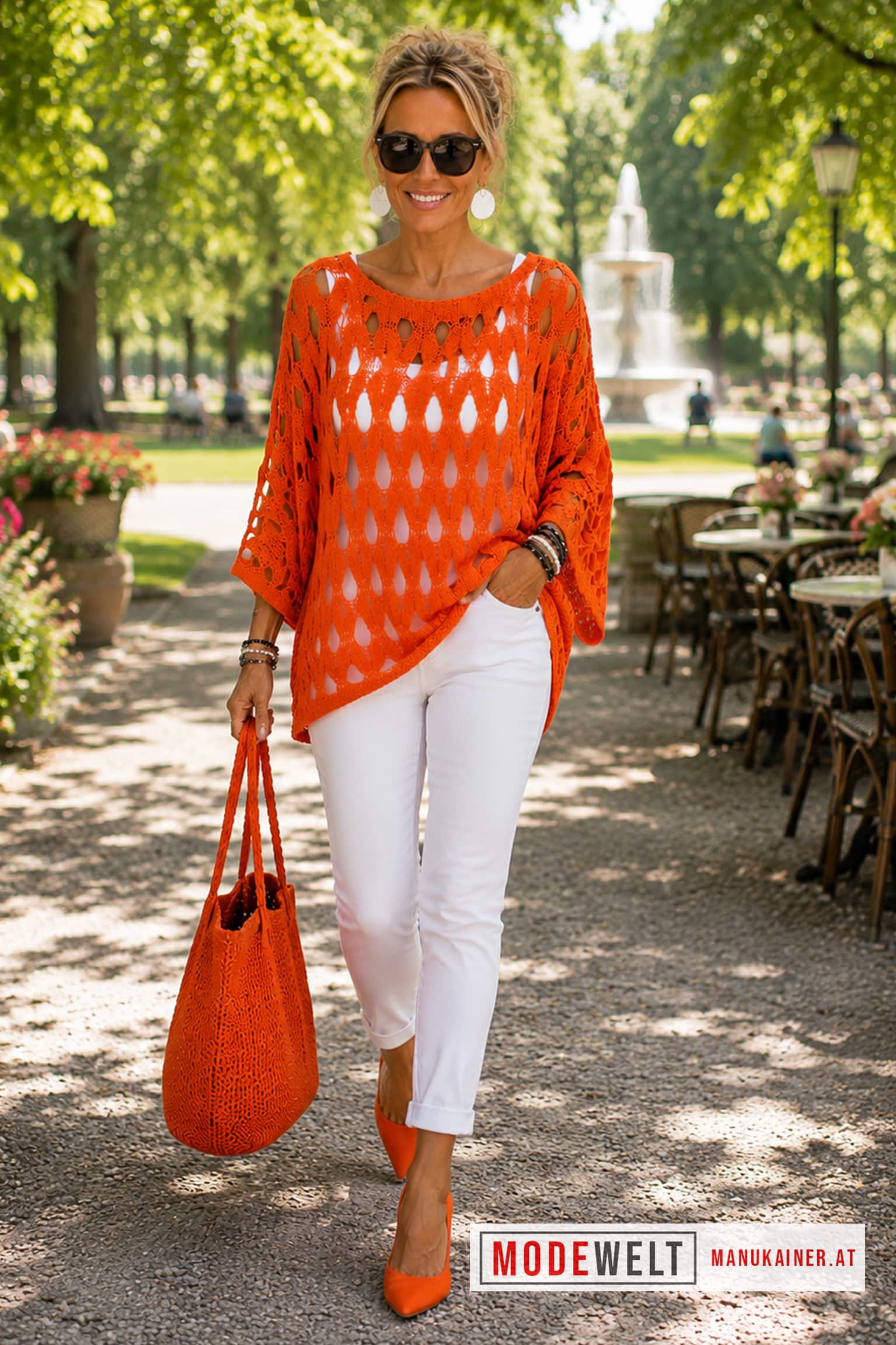 NetzPulli BellaDonna Orange |Gr. UNI 36-48|, Anr.: 4321 – Bild 6