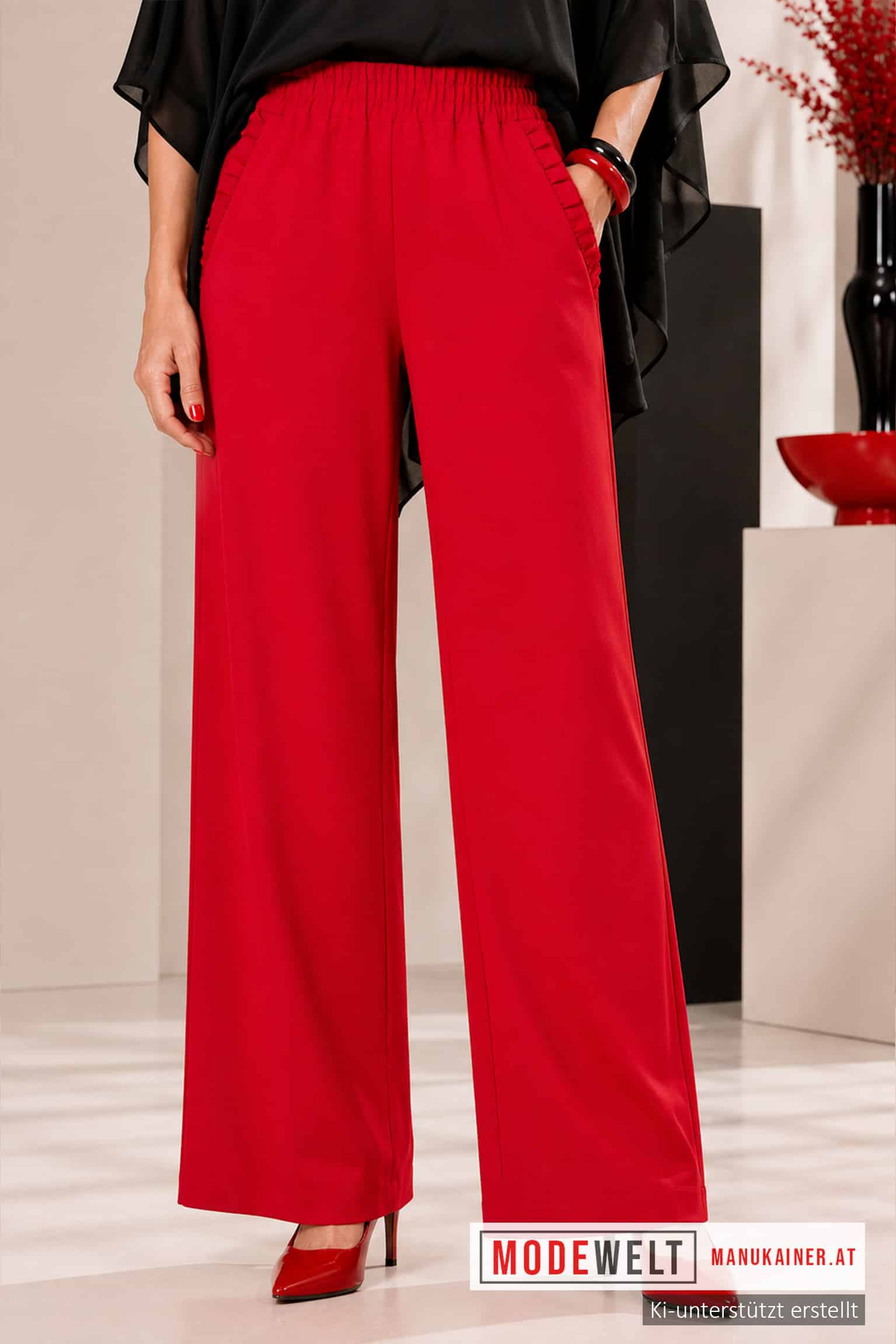 TrendHose Stacy, Rosso |Gr. UNI 40-48|, Anr.: 4345