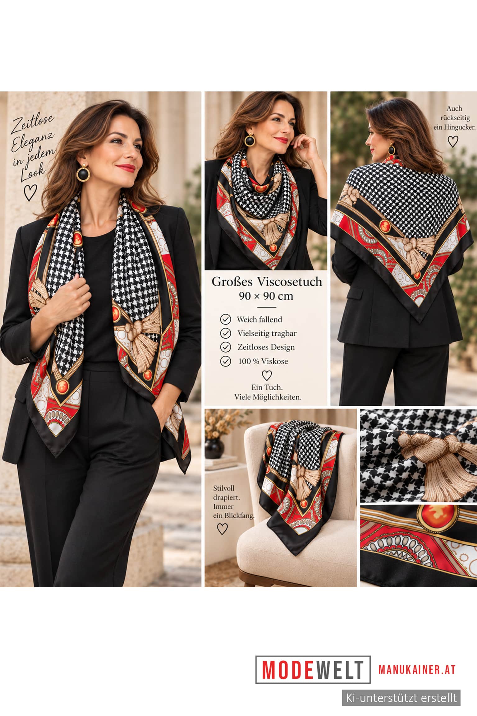 Viskosetuch LADY ELEGANCA, Anr.: 4351