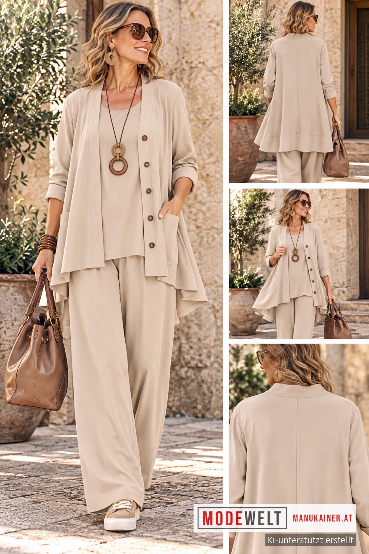 SweaterWeste Flow Beige |Gr. UNI 36-48+|, Anr.: 4357 – Bild 6