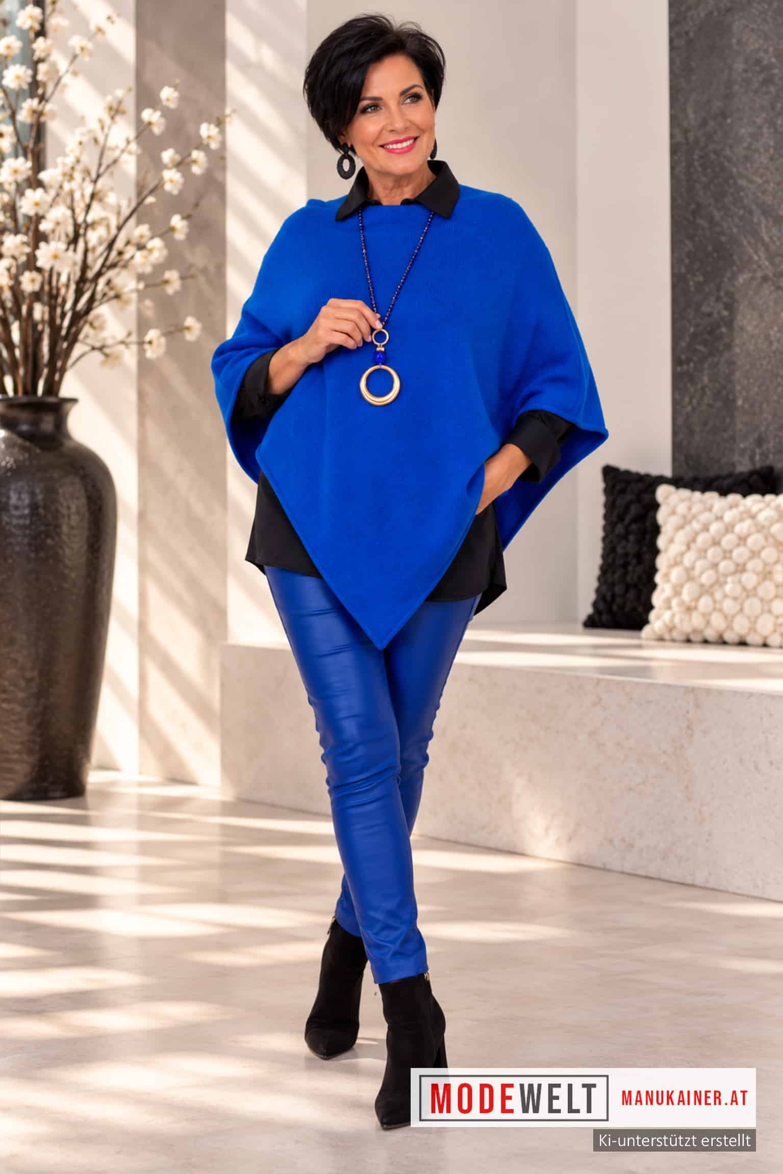 Poncho CAMILLA ROYALBLAU|Gr. UNI 36-48|, Anr.: 4362 – Bild 2
