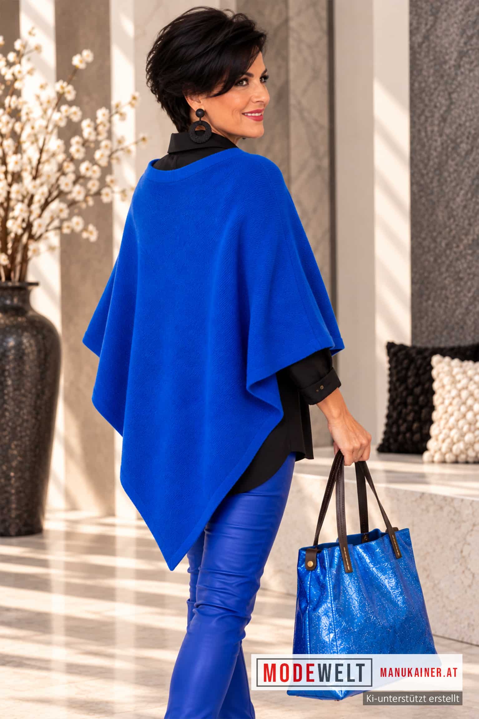 Poncho CAMILLA ROYALBLAU|Gr. UNI 36-48|, Anr.: 4362 – Bild 3