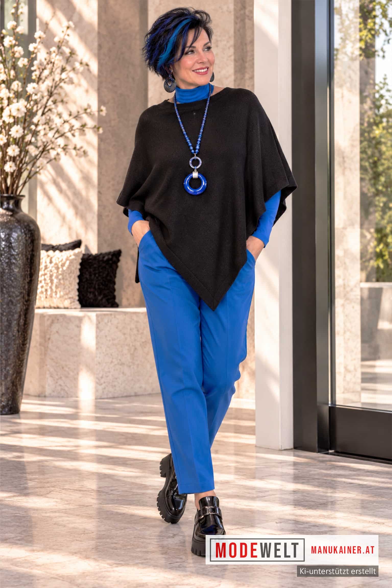 Poncho CAMILLA BLACK |Gr. UNI 38-48+|, Anr.: 4363 – Bild 3
