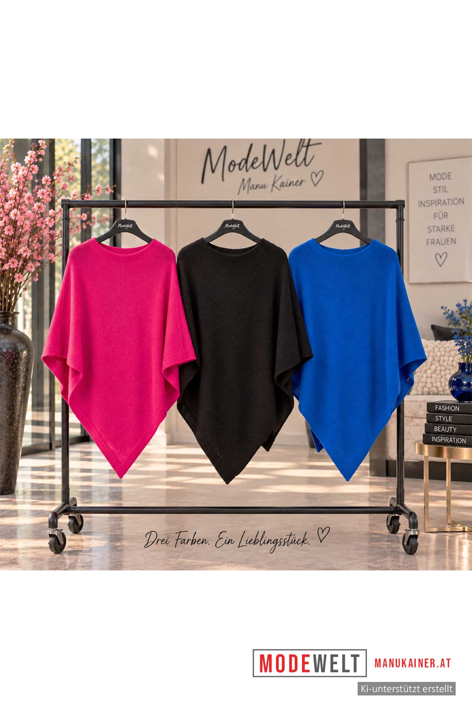 Poncho CAMILLA BLACK |Gr. UNI 38-48+|, Anr.: 4363 – Bild 5