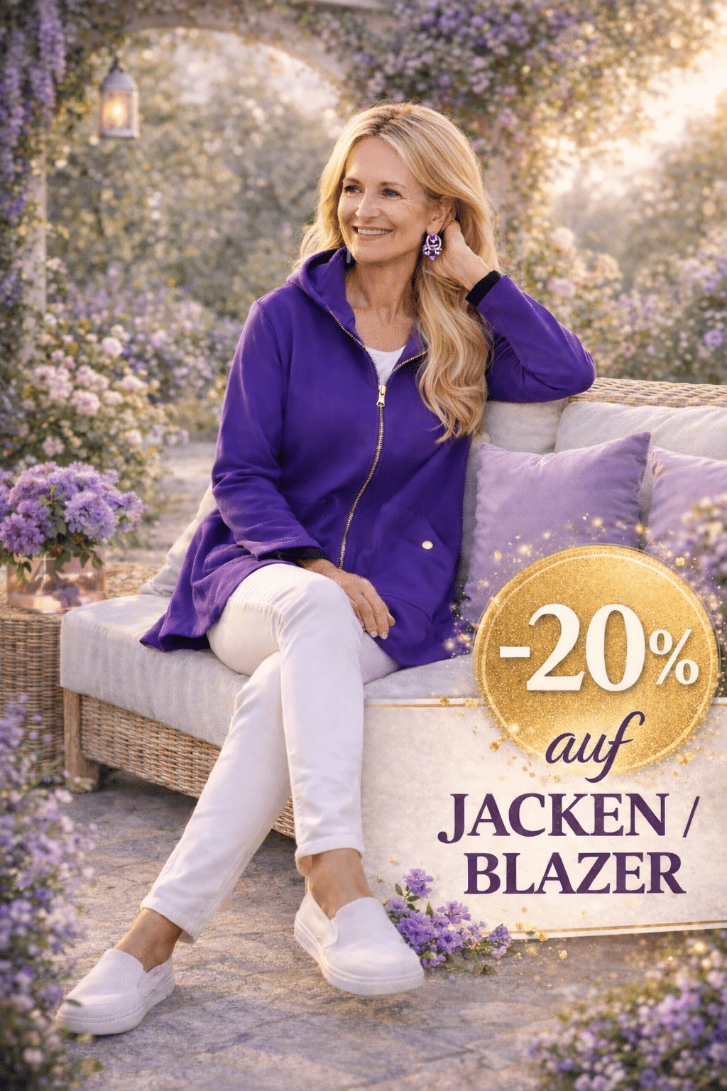 Rabattaktion im Gartenambiente